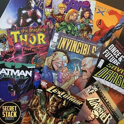 Buy 10 X Mixed Comics - Secret Comic Box, Batman, Spiderman, Invincible And More!!! • 9.95£