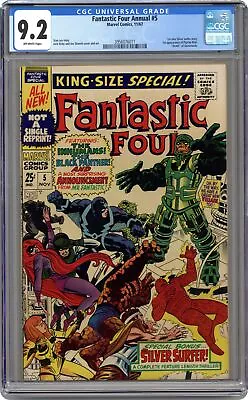 Buy Fantastic Four Annual #5 CGC 9.2 1967 3956076011 • 429.68£