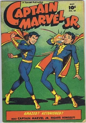 Buy Captain Marvel Jr. #61 (1948) Fn+ 6.5   Capt. Marvel Jr. Fights Himself!  • 100£