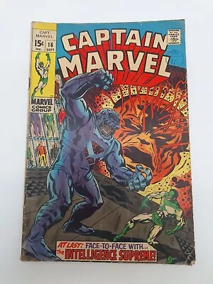 Buy Captain Marvel   # 16  Sept. 1969 Comic • 14.98£