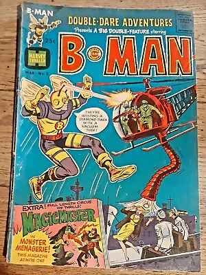 Buy DOUBLE DARE ADVENTURES V1 # 2  MARCH  1967 Bee-MAN Harvey Thriller  Check It Out • 15.81£