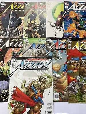 Buy ACTION COMICS #895-899 901-904 Superman Bundle Lot Of 9 Comics 2011 NM • 15.95£