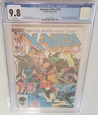 Buy Uncanny X-Men #193 (1985 Marvel) CGC 9.8 WP (1st Warpath In Costume) D • 79.06£