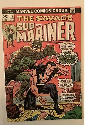 Buy Sub-mariner #72 ~ Final Issue ~ 1st App Slime-thing ~ High Grade ~ F+ • 17.39£