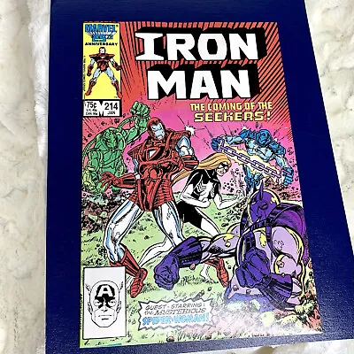 Buy Iron Man #214 The Coming Of The Seekers Marvel 1986 NG • 9.01£
