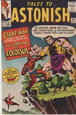 Buy ~TALES TO ASTONISH #58~ (1964) ~GIANT-MAN & WASP~  The Coming Of.... Colossus!  • 31.97£