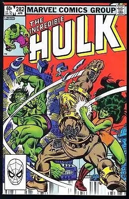 Buy Incredible Hulk #282 Marvel 1983 (NM-) 1st She-Hulk Team Up! L@@K! • 29.16£