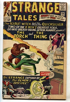 Buy STRANGE TALES #128 Comic Book-JACK KIRBY-HUMAN TORCH-SILVER AGE-MARVEL • 22.94£