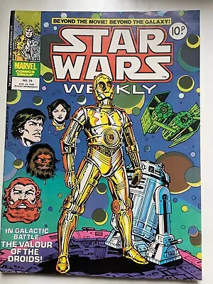 Buy Star Wars Weekly, No.29 Vintage Marvel Comics UK • 2.95£
