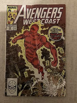 Buy Avengers West Coast # 50 -  Marvel Comics ~ 1989 - Vintage Comic • 0.99£