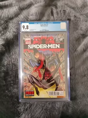 Buy Spider-Men #1 CGC 9.8 🔥  1st Miles Meets Parker Limited Series. NM White Pages • 68.21£