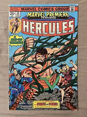 Buy Marvel Premiere #26 (Marvel 1975) 1st Solo Hercules Feature 🔑 OKK 🔑 • 11.99£