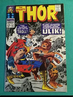 Buy The Mighty THOR 137 ( 1966) 1st Appearance Of ULIK,  2nd SIF App. VF • 63£