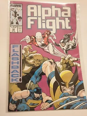 Buy Alpha Flight #52 Marvel Comics Nov 1987 NM Condition WOLVERINE Stars • 2.99£