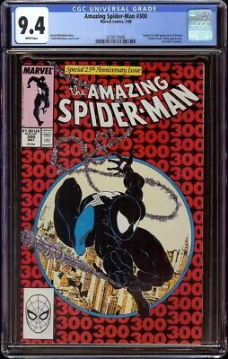 Buy Amazing Spider-Man # 300 CGC 9.4 White (Marvel, 1988) 1st Appearance Venom • 796.61£