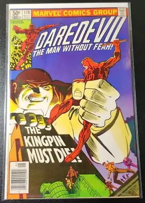 Buy Daredevil #170 Newsstand Edition 1st Kingpin In Series 1981 Vintage Marvel MCU • 28.11£