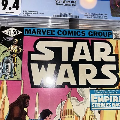 Buy Star Wars #43 CGC 9.4 (W) First Lando Appearance • 55.34£