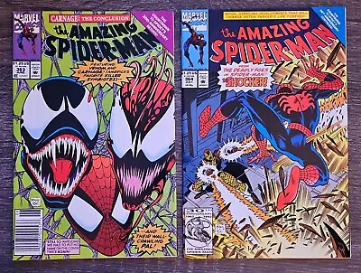Buy The Amazing Spider-Man #363 + 364 - Key 3rd App Carnage Set - Marvel Venom Art • 16.95£