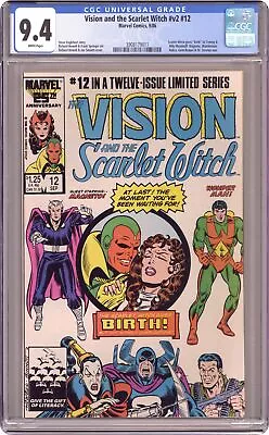 Buy Vision And The Scarlet Witch #12 CGC 9.4 1986 3908179011 • 58.36£