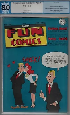 Buy More Fun Comics  #110 -pgx  8.0 Vf  -1946  Dc Comic-genius Jones • 319.44£