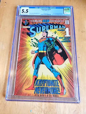 Buy Superman #233 * Cgc 5.5 * 1971 Neal Adams Classic Cover • 227.10£