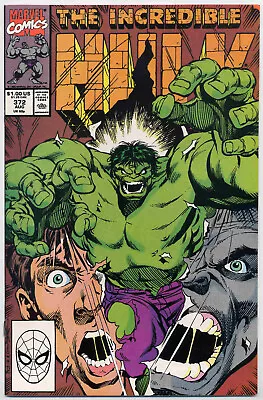Buy Incredible Hulk 372 NM- 9.2 Marvel 1990 Grey Hulk Dale Keown • 8.55£