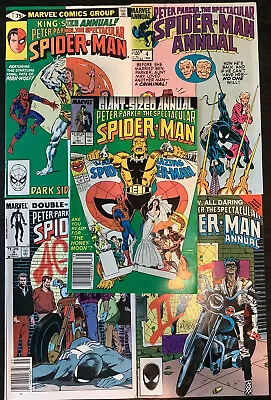 Buy Peter Parker, The Spectacular Spider-Man Annuals #3-7 Marvel 1981-87 Comics • 23.65£