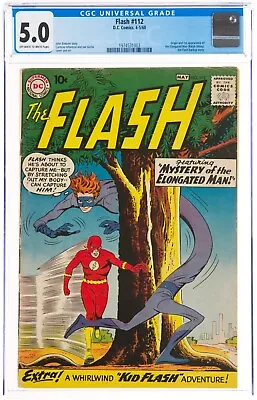 Buy Flash #112 CGC 5.0 Origin And First Appearance Of The Elongated Man • 296.92£