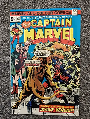 Buy Captain Marvel 39. 1975. Featuring The  Watcher. Combined Postage • 2.49£