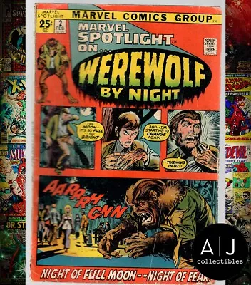 Buy Marvel Spotlight #2 Werewolf By Night FR 1.5 (Marvel) Back Cover Missing • 134.53£
