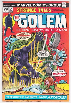Buy Strange Tales #174 Very Fine 8.0 Origin Of The Golem John Buscema Art 1974 • 30.37£
