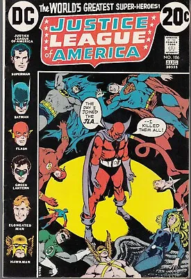 Buy Justice League Of America #106 1973 Dc -red Tornado Joins- Wein/ Dillin...vf-/vf • 18.16£