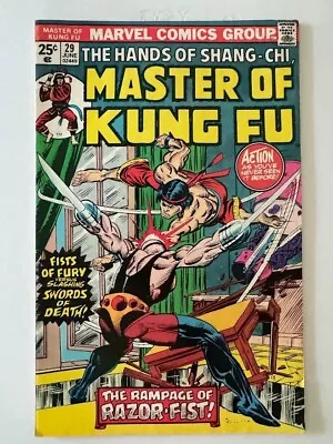 Buy Master Of Kung Fu 29 1st Razor-Fist Bronze Age Marvel 1975 Shang-Chi Comic • 11.99£
