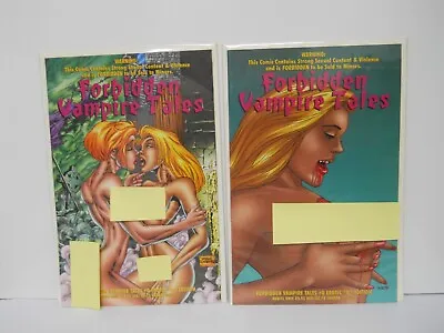 Buy Lot Of 2 Comic Books Forbidden Vampire Tales #0  A & B  Edition Mature Lot#248 • 15.77£