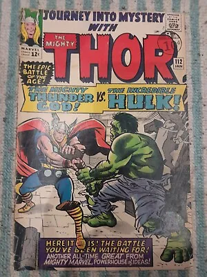 Buy Journey Into Mystery #112 1965 | Thor Vs Hulk And Loki Origin • 195£
