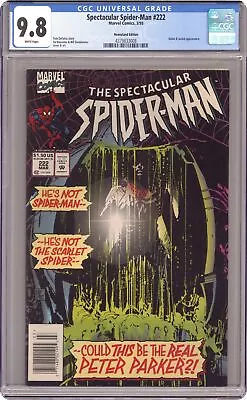 Buy Spectacular Spider-Man Peter Parker #222N CGC 9.8 Newsstand 1995 4379833008 • 155.35£