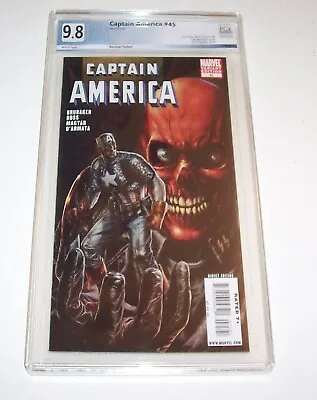 Buy Captain America #45 - Marvel 2009 Modern Age Bermejo Variant - PGX NM/MT 9.8 • 35.56£