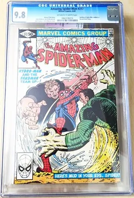 Buy Marvel Comic Group - Amazing Spider-man #217 - 6/81 - Graded A 9.8 By Cgc • 107.85£