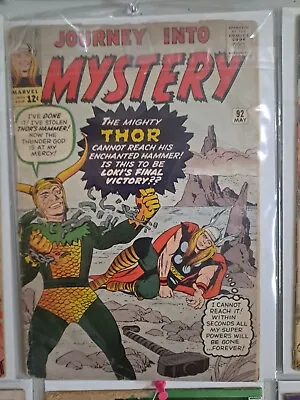 Buy JOURNEY INTO MYSTERY # 92, 1963 VG+ 4.0 Loki, MCU, Disney+ Sinnott Art • 261.37£