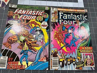 Buy Lot Of 2 Fantastic Four 217 & 225 (Newsstand) Fine; Marvel | John Byrne Thor • 4.71£