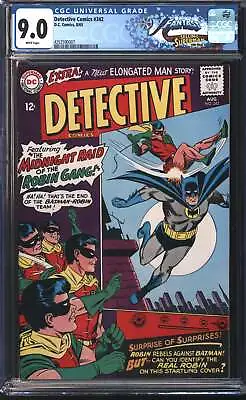 Buy D.C Comics Detective Comics 342 8/65 FANTAST CGC 9.0 White Pages • 130.45£