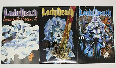 Buy Lot Of 3 Lady Death Comics Hughes • 32.14£