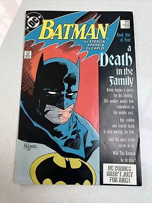 Buy DC Comics - Batman #426 A Death In The Family #1 Of 4 (Dec 1988) • 30£