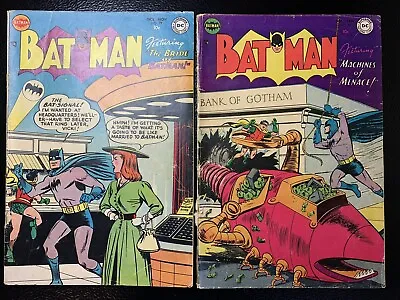 Buy Batman #79 & 80 DC 1953-54 Joker, Vicki Vale, Prof Carter Nichols App Golden Age • 240.94£