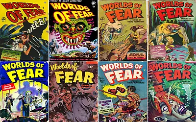 Buy 1952 - 1953 Worlds Of Fear Comic Book Package - 9 EBooks On CD • 12.57£