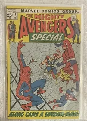 Buy Avengers Annual #5 (RAW 8.0 - MARVEL 1971) Stan Lee. Jack Kirby. Spider Man • 158.12£