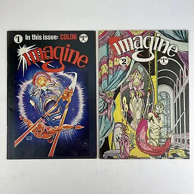 Buy Vintage Imagine #1 & 2 Comic Book Comix 1978 Star Reach 1st Print !! • 15.80£