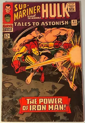 Buy Tales To Astonish 82 VF- 1966 Marvel Sub-Mariner Vs Iron Man Hulk Boomerang • 23.98£