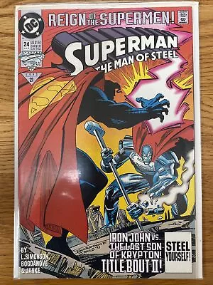 Buy Superman: The Man Of Steel #24 August 1993 Simonson / Bogdanove DC Comics • 3.99£
