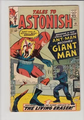 Buy Tales To Astonish #49 Gd/vg Ant-man Becomes Giant-man!! • 79.06£